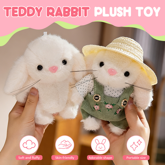🐇Adorable Teddy Bunny Plush – Your Cozy, Cute Companion🤗