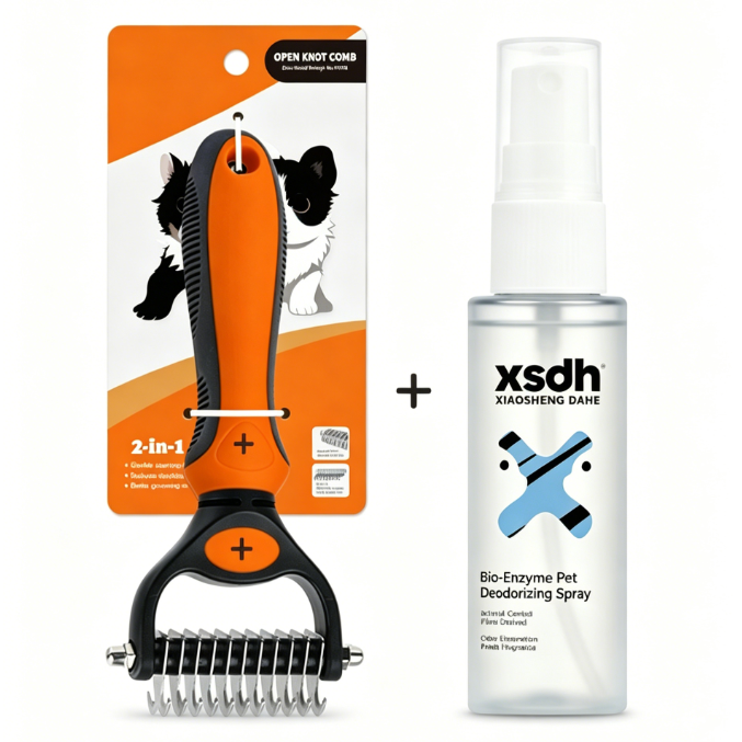 🐶Professional de-shedding brush for dogs and cats🐱