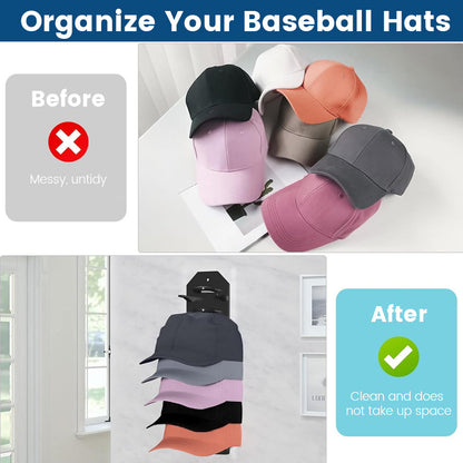 🧢 Hat Wall Storage Rack: Space-Saving Organizer & Dual Mounting Display! ✨