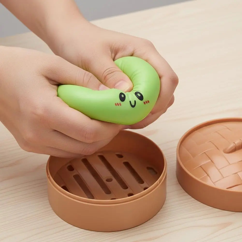 🥟Squeeze Your Stress Away with Glittery Cuteness! ✨💖