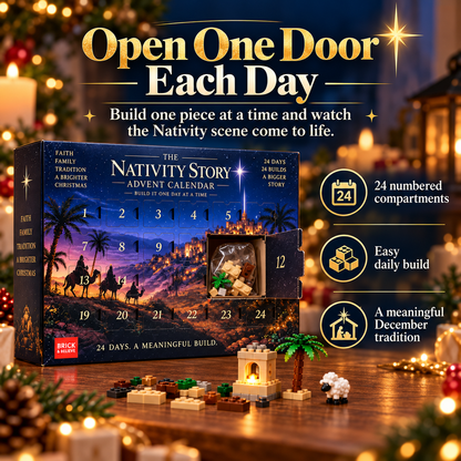 ⭐ AmenBricks Nativity Advent Calendar — 24-Day Buildable Christmas Countdown