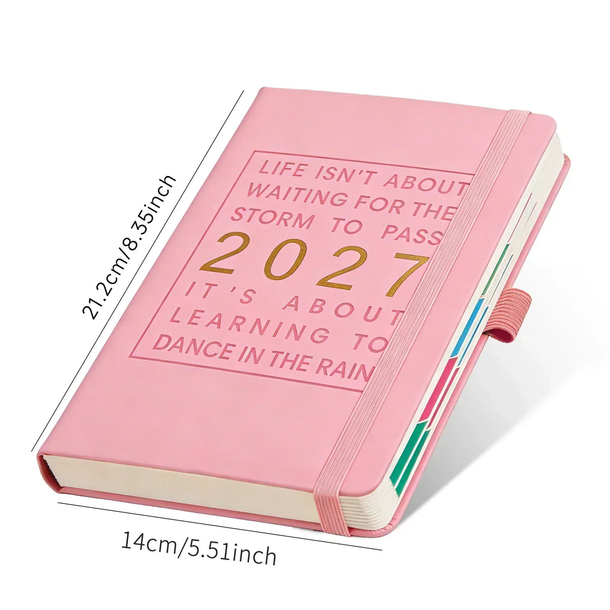 📅📓 2027 Calendar Notebook —  Daily Planner with 8 Color Options
