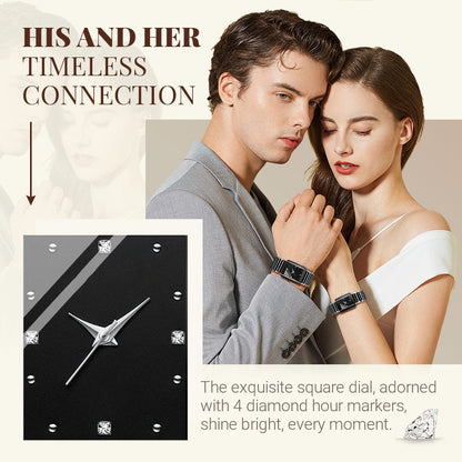 ⌚ Elegant Ceramic Band Watch — 3ATM Water Resistant, Quartz, Gift Box Included