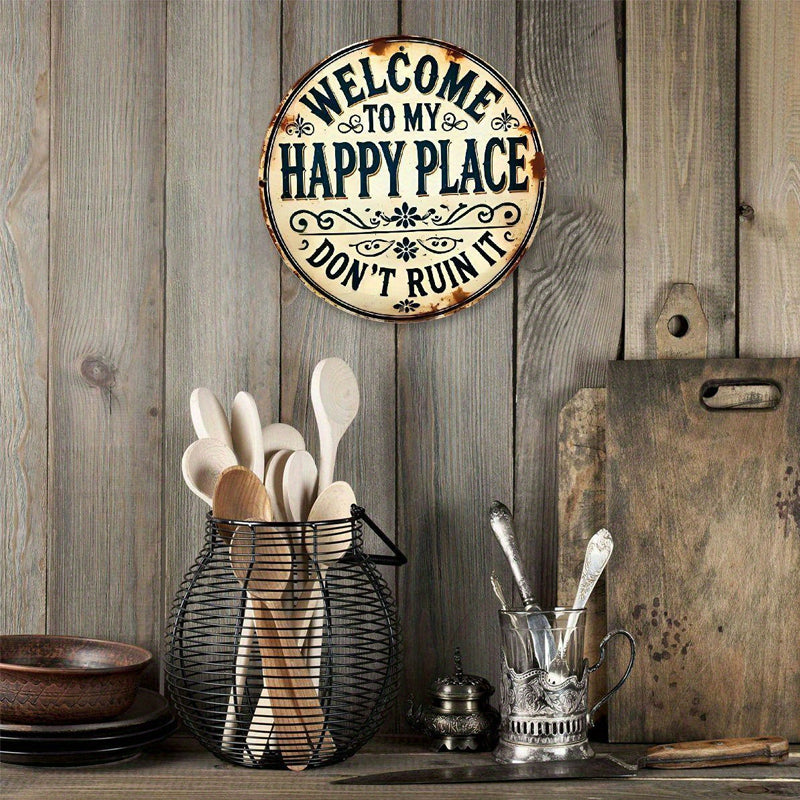 🚪 “This Is My Happy Place” – the door sign that sets the tone the moment you walk in! 💖