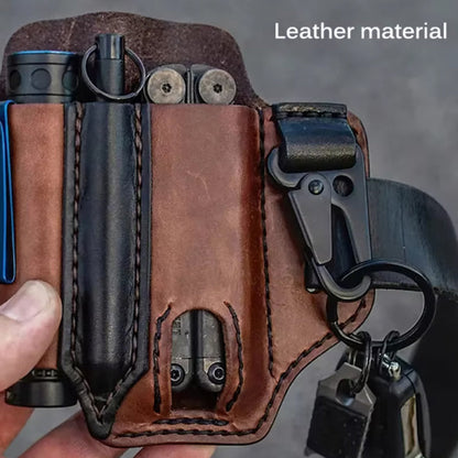 🛠️ Multi Tool Belt Leather Storage Bag 🏕️