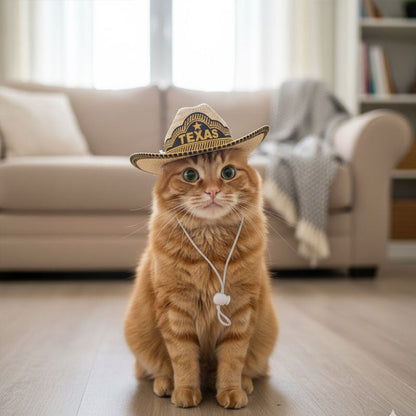 🤠 Mini Cowboy Hat for Pets – Tiny Hat, Big Personality! 🐾✨