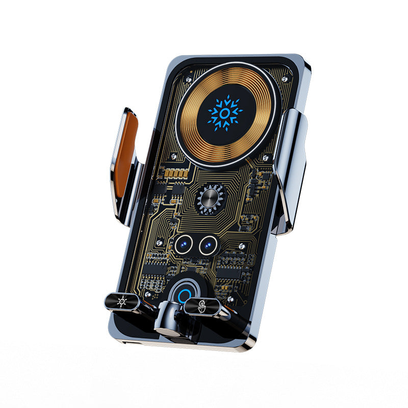 ✨2-in-1 smart car phone holder with swivel function and wireless charge