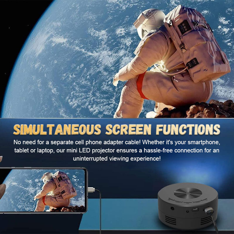 🔥time-limited offer🔥Cinema-quality experience! Mini LED Projector