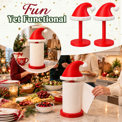 🎅Santa Hat Paper Towel Holder -- Festive 2-in-1 Kitchen Decor & Holiday Gift