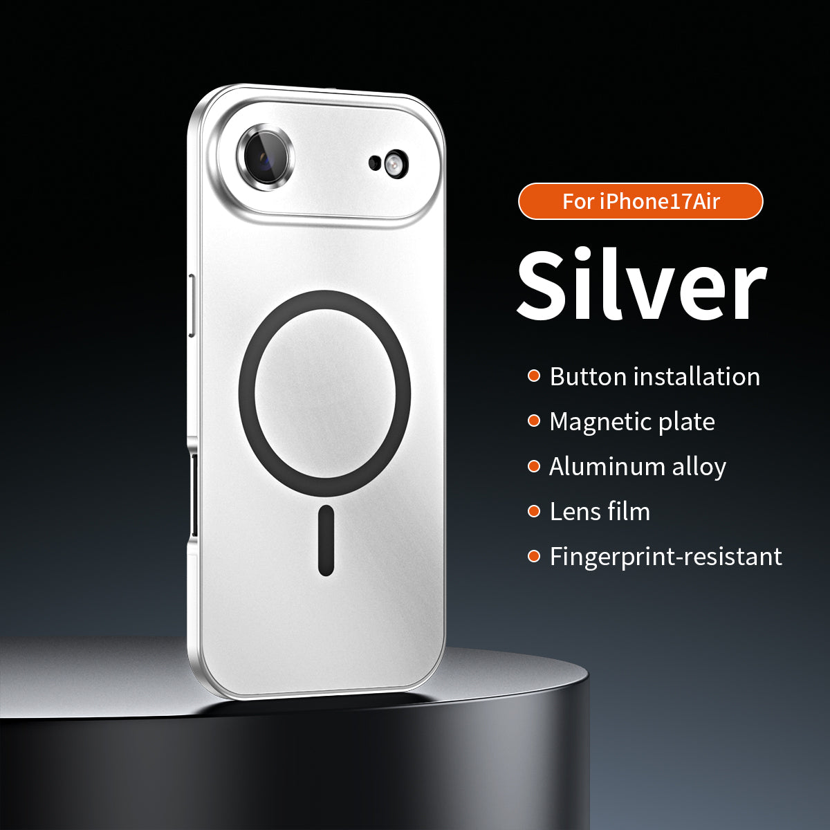 Aluminum Frame Magnetic Cover For iPhone