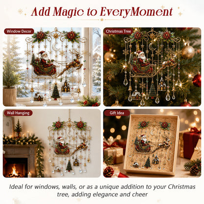 ✨ Christmas Crystal Hanging Ornament: Sparkling Holiday Suncatcher Decor! 🎄
