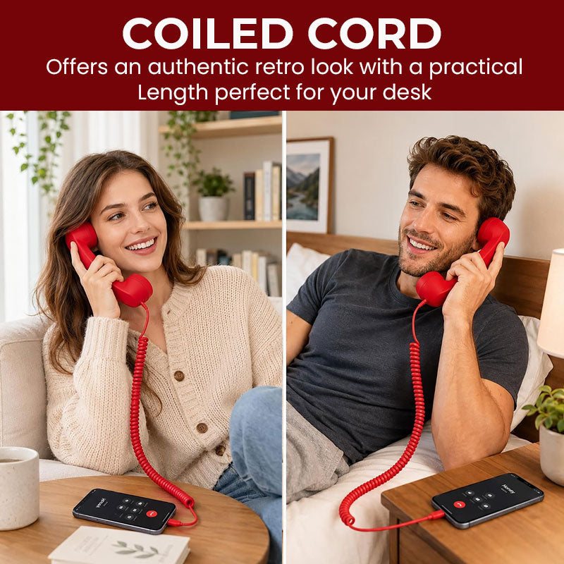 ☎️📱 Retro Telephone Handset for Type-C Phones — Old-School Style with Modern Plug-and-Play