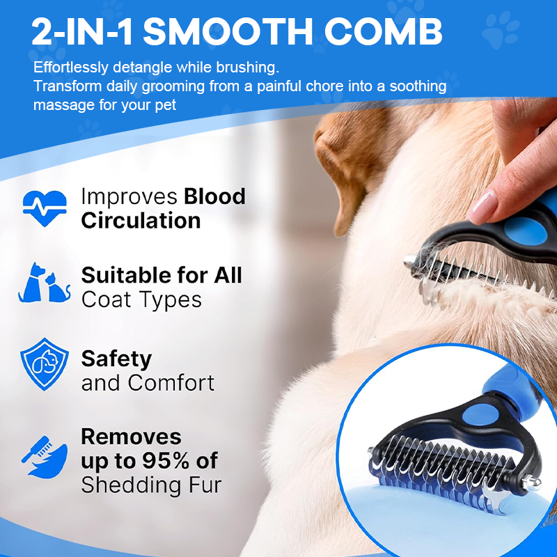 🐶Professional de-shedding brush for dogs and cats🐱