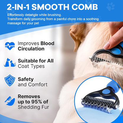 🐶Professional de-shedding brush for dogs and cats🐱
