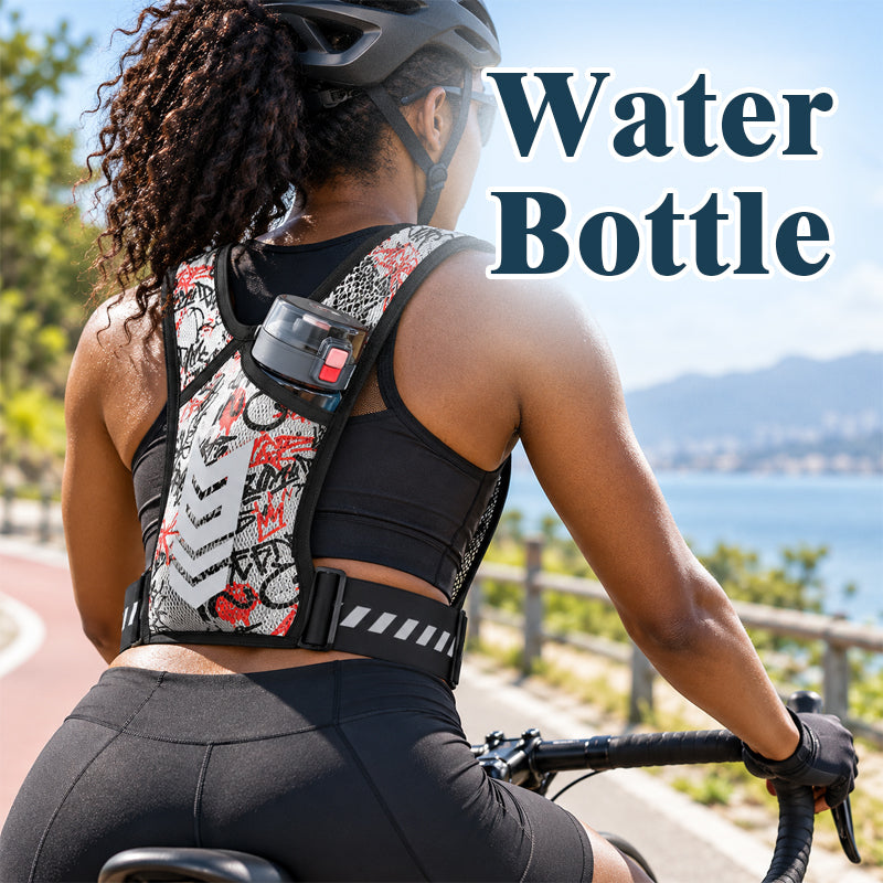 🏃Hands-Free Running Vest -- Water Bottle, Phone Storage & Reflective Safety