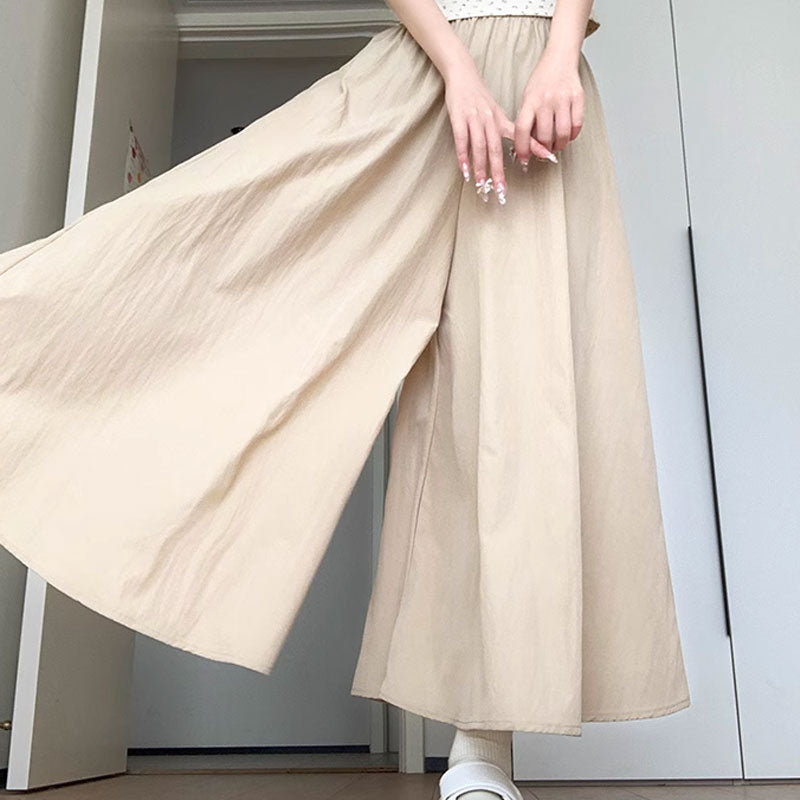 🔥Buy more than one to enjoy the discount🍑SUMMER HIGH WAIST WIDE LEG SKIRT PANTS WOMEN
