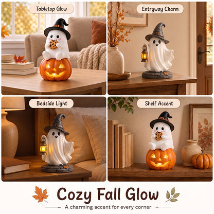 👻 Adorable Ghost Figurines: Cute Halloween & Autumn Desk Decor! 🎃