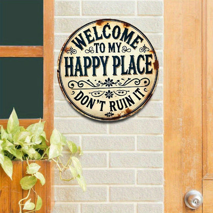 🚪 “This Is My Happy Place” – the door sign that sets the tone the moment you walk in! 💖