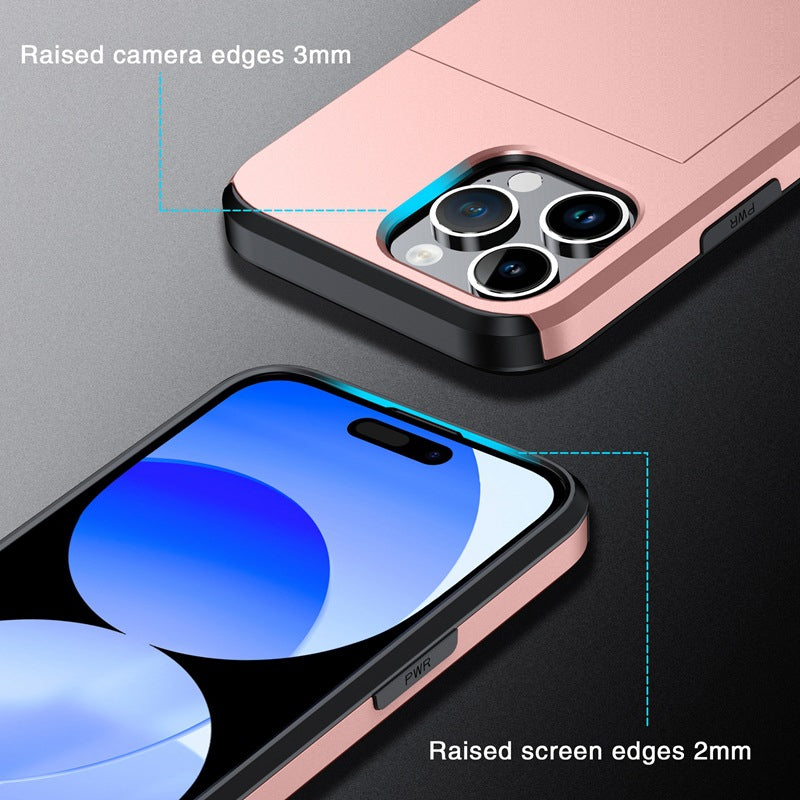 Short sliding cell phone case