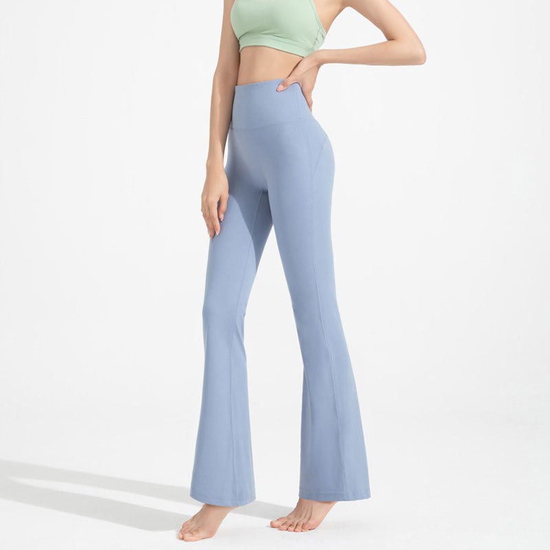 High-Waisted, Antibacterial, Flared Yoga Pants
