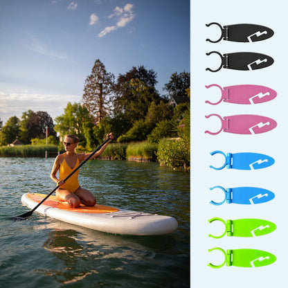 🧘‍♀️ Hands-Free SUP Paddle Holder: Secure Deck Track Clip! 🚣