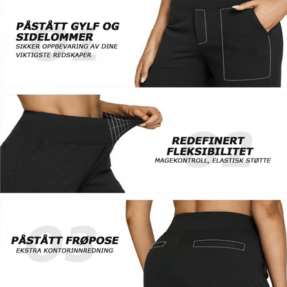 🔥Loose, high-waisted business trousers with an informal waistban