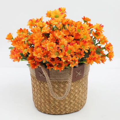 🍁 Artificial Fall Chrysanthemum Mums: Vibrant UV-Resistant Outdoor Autumn Flowers! 🍂