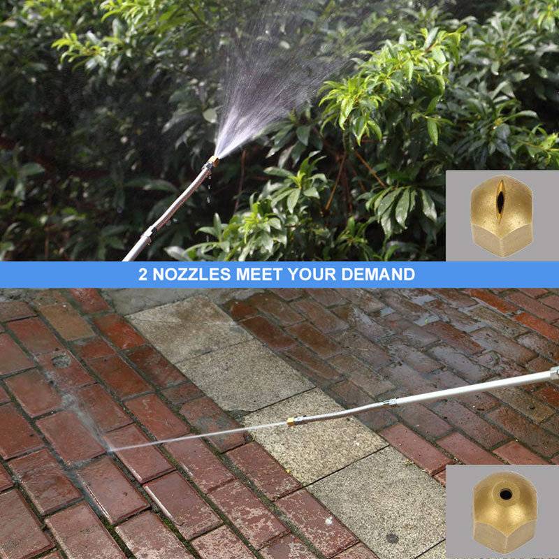 💪 Blast away grime with high pressure – then water your roses with a flick! 🌹🚿