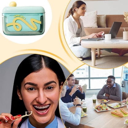 🙃 Still struggling with tangled floss?🎯Automatic Pop-Up Floss Dispenser Box