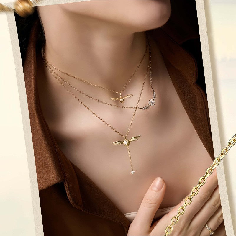 🔮Golden Snitch Necklace – Magical Style for Harry Potter Fans ✨