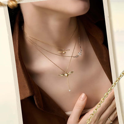 🔮Golden Snitch Necklace – Magical Style for Harry Potter Fans ✨