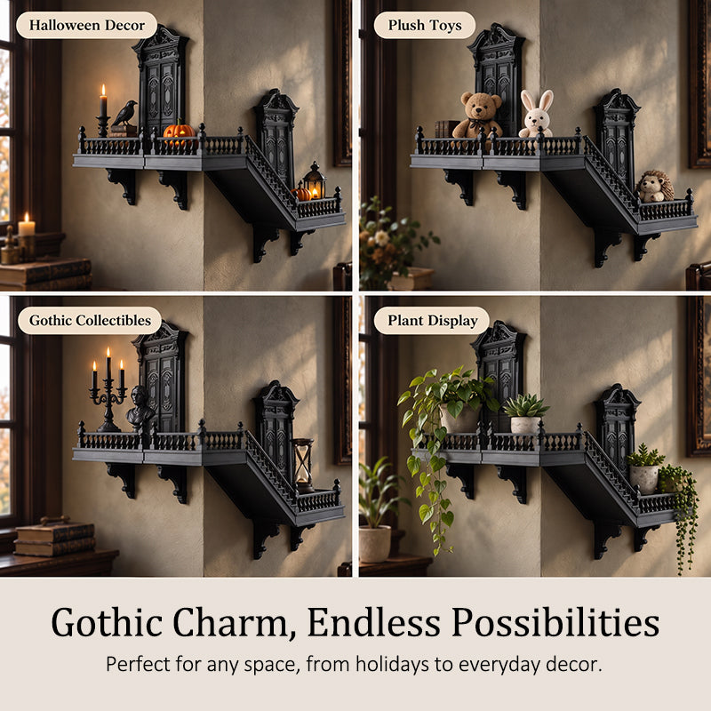 🏛️ Mini Staircase Wall Decor — Dramatic Corner Accent with Vintage Charm