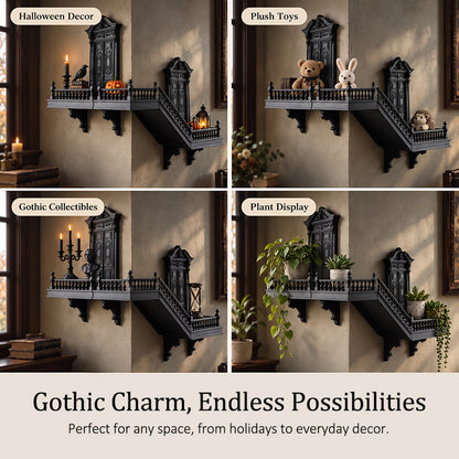 🏛️ Mini Staircase Wall Decor — Dramatic Corner Accent with Vintage Charm