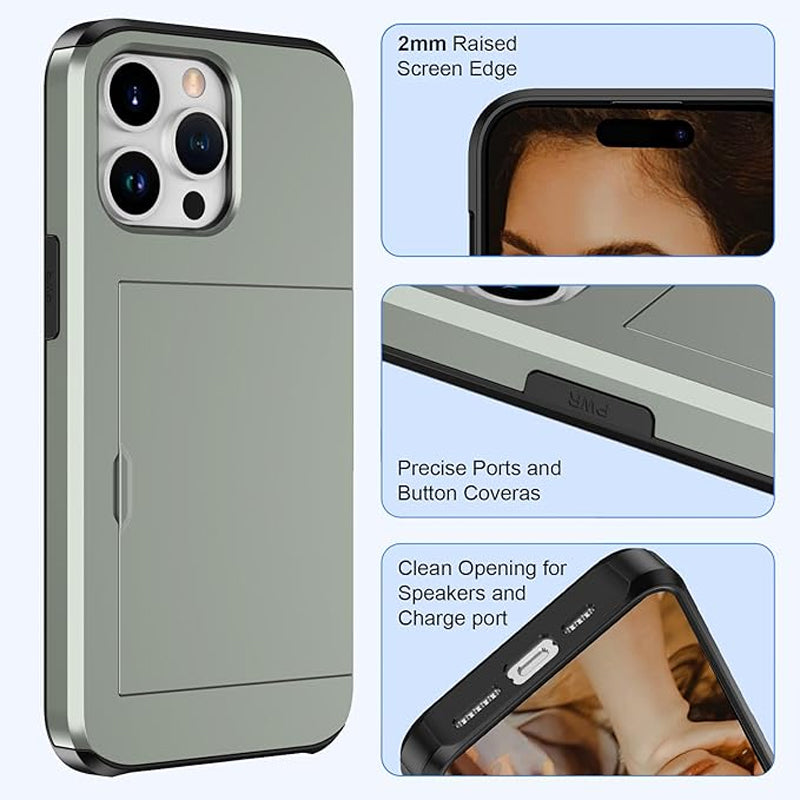 Short sliding cell phone case