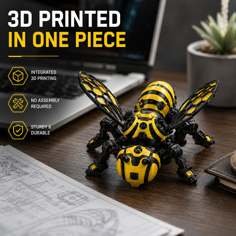 🐝 A bee that never tires – mechanical figurine brings whimsy to your workspace! 🛠️