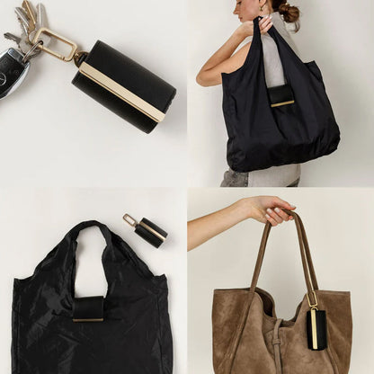 👜✨ The Keychain Tote: Foldable Portable Shopping Bag & Bag Charm! 🔑