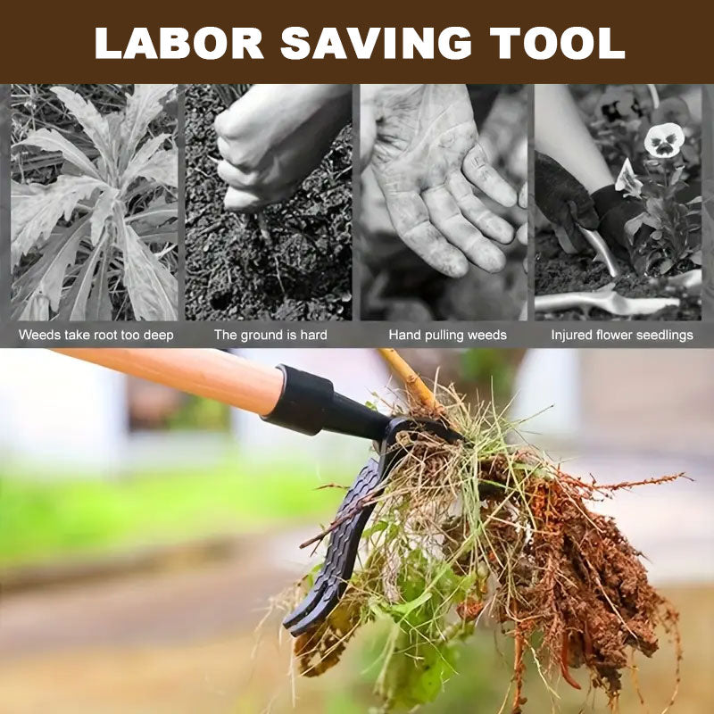 🌿Pull weeds out by the roots without even bending over! 🎯