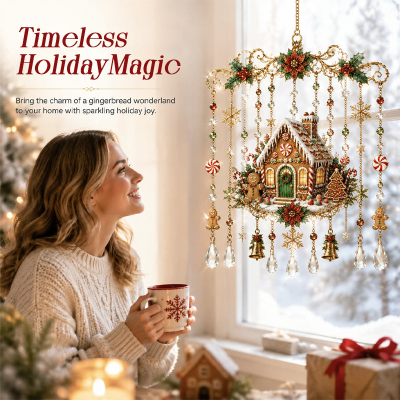✨ Christmas Crystal Hanging Ornament: Sparkling Holiday Suncatcher Decor! 🎄