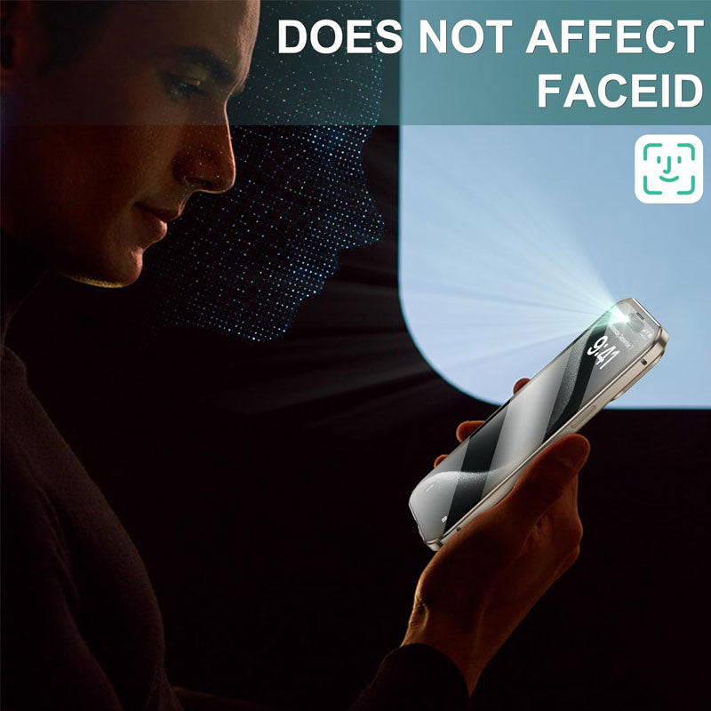 Double-sided magnetic anti-peep phone case