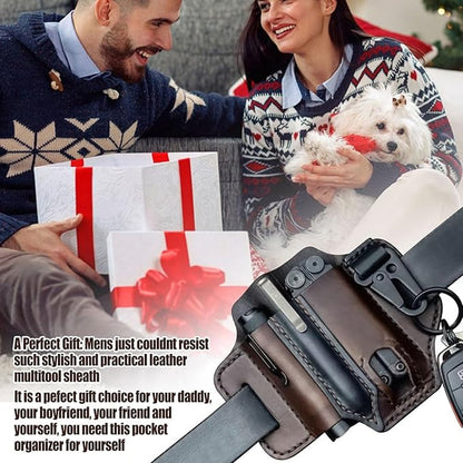 🛠️ Multi Tool Belt Leather Storage Bag 🏕️