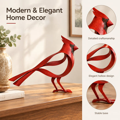 🕊️✨ Metal Bird Sculpture — Modern Openwork Design for Home Decor