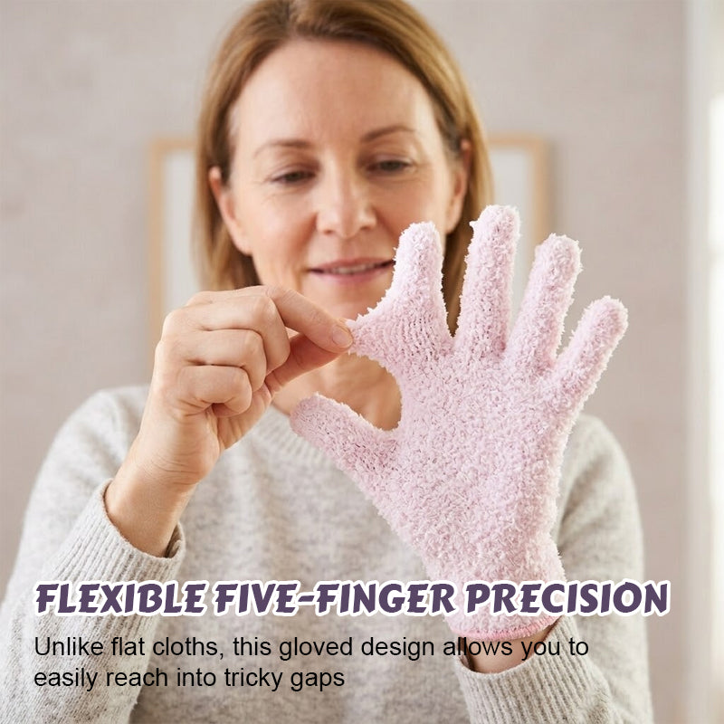 🧤 Dust with a touch – microfiber gloves that grab every speck! ✨