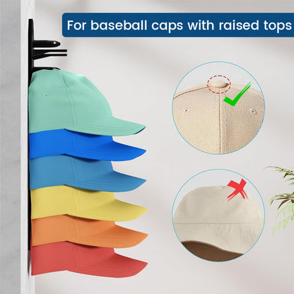 🧢 Hat Wall Storage Rack: Space-Saving Organizer & Dual Mounting Display! ✨