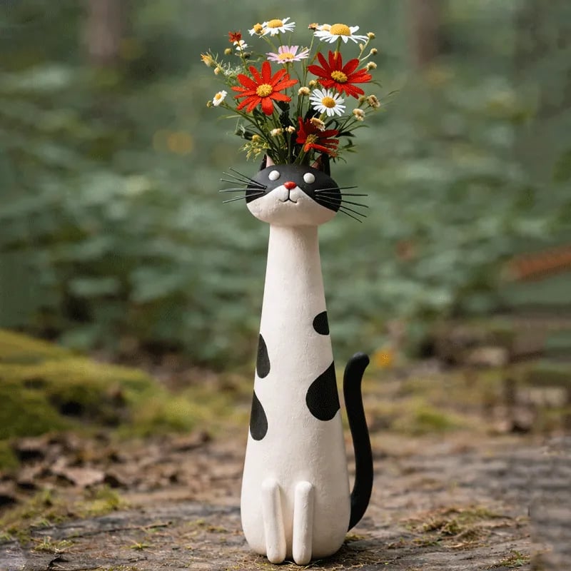 😻 Cats that hold your flowers – because your home needs more purrsonality! 🌼
