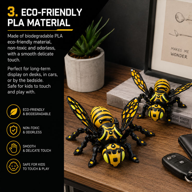 🐝 A bee that never tires – mechanical figurine brings whimsy to your workspace! 🛠️