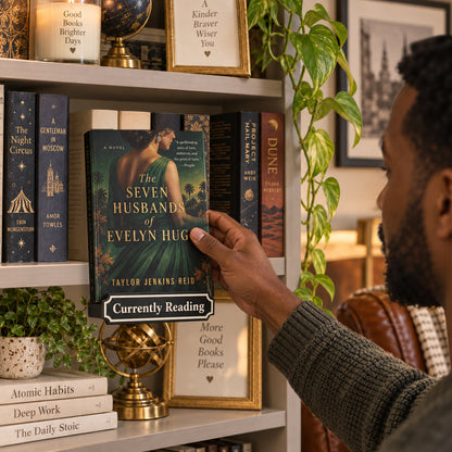 📚✨ Floating Book Display Shelf — Magical Floating Look with Decorative Botanical Accent