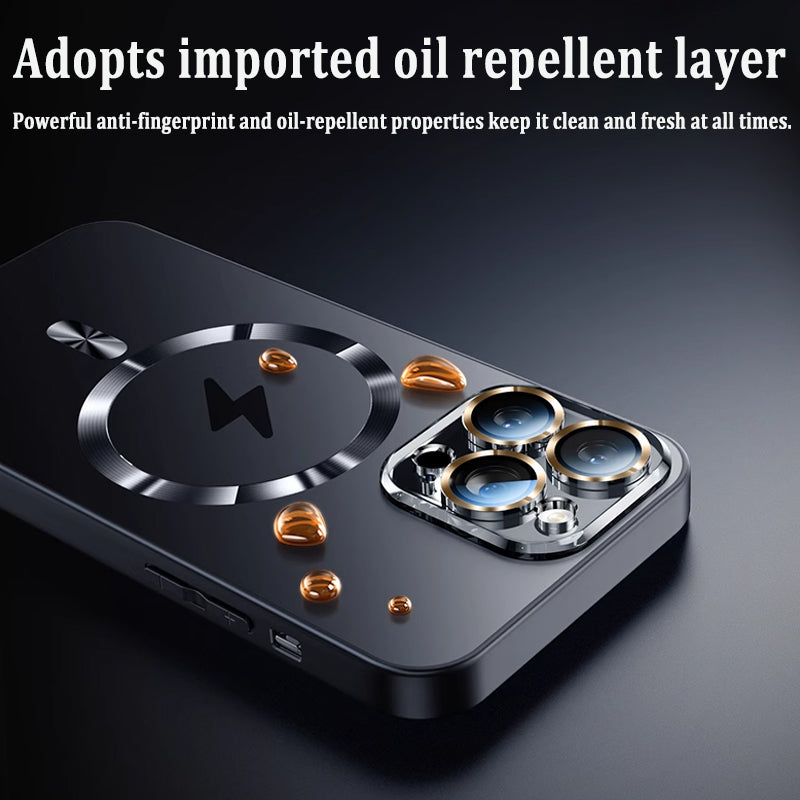 📱Magnetic Frosted And Drop-Resistant Phone Case – Stable, Fast, And Stylish, All In One Case!