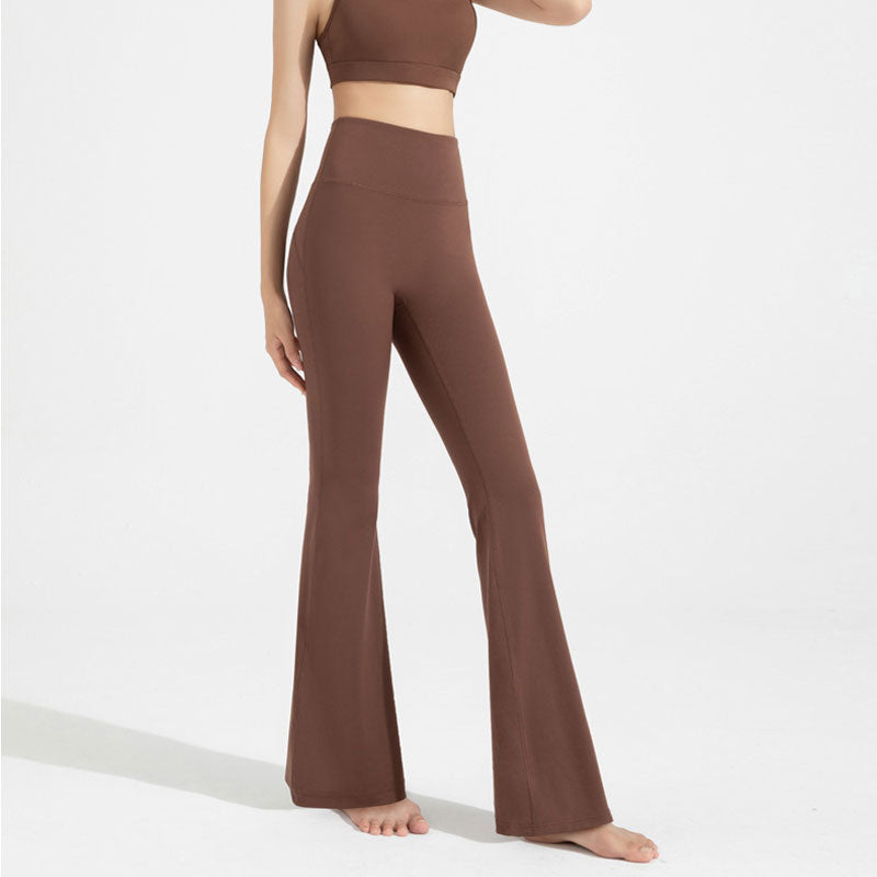 High-Waisted, Antibacterial, Flared Yoga Pants