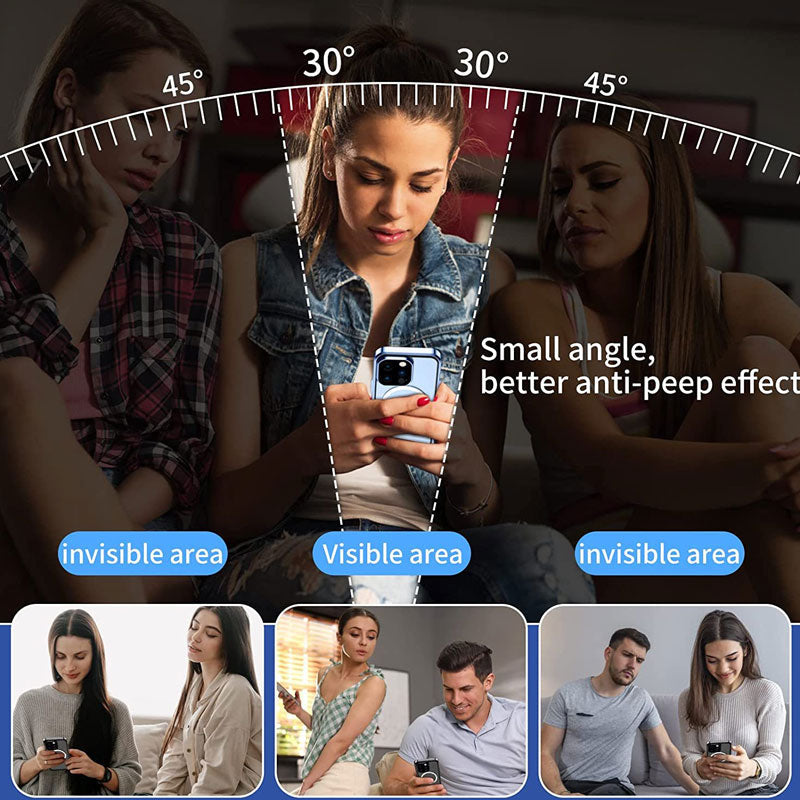 Double-sided magnetic anti-peep phone case