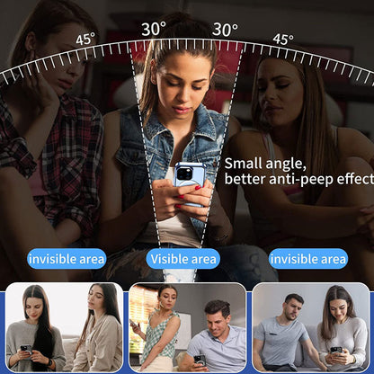 Double-sided magnetic anti-peep phone case